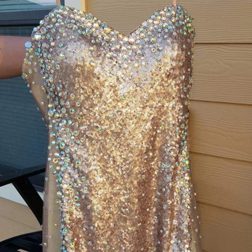 Gold dress